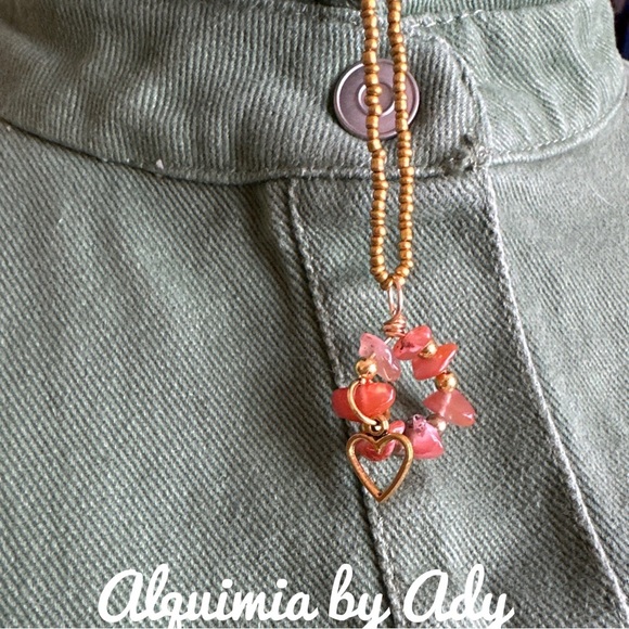 CARNELIAN BEADED PENDANTS NECKLACE - Picture 2 of 2